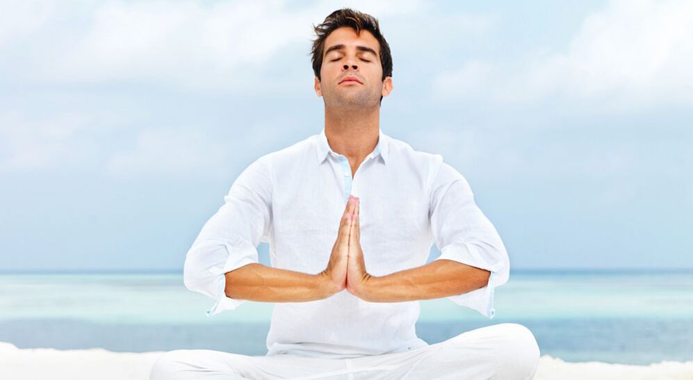 Meditación dun home